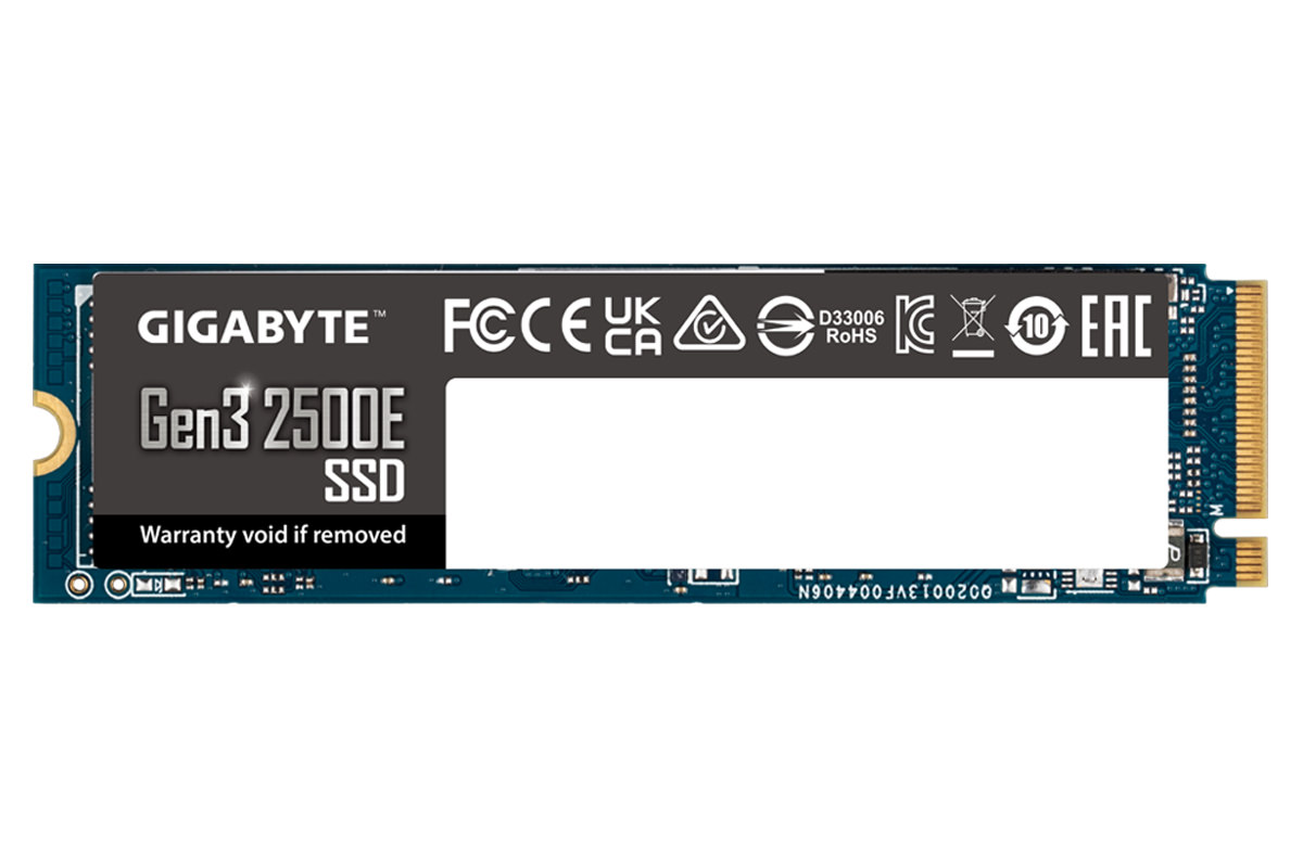 حافظه SSD اینترنال 500 گیگابایت Gigabyte مدل Gen3 2500E NVMe M.2