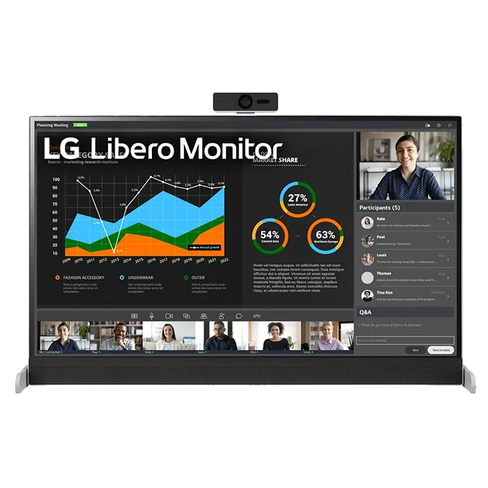 مانیتور 27 اینچ LG مدل Libero 27BQ70QC-S